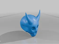 Cartoonish Demon Skull