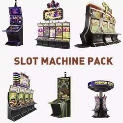 casino slot machine PACK 3D model