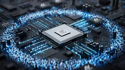 Computer chip motherboard CPU high-tech GPU 3D model 3D model