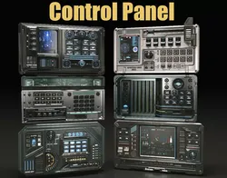 control panel 3D model