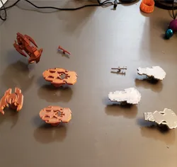 Hades' Star tabletop pieces
