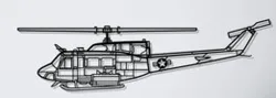 Huey Silhouette