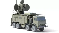 Krasukha 4 1RL257 Electronic Warfare EW System Low-poly 3D model