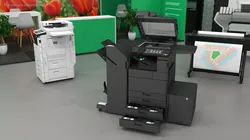 Laser MFP Black Scanner and Trays Open 3D model