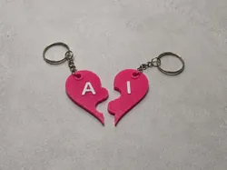 Llavero Corazón Personalizado - Paramétrico - Modelo de impresión 3D gratuito