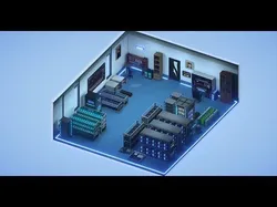 Mining Crypto Farm Pack Low-poly 3D model