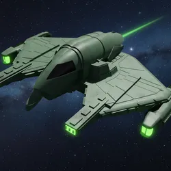 Romulan Attack Shuttle - star trek space ship