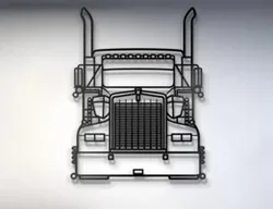 Semi Truck Silhouette