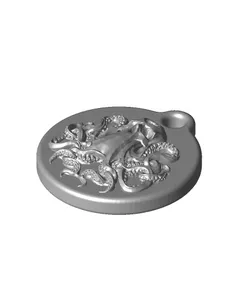 Skull Kraken Keychain