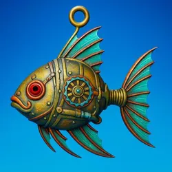 Steampunk Fish Pendant — High-Detail STL (Pendant / Charm)