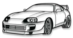 Supra MK4 Silhouette