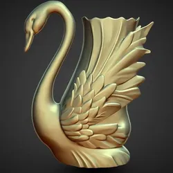 swan flower vase decoration