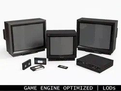 90s TVs and VHS 3D Model Pack