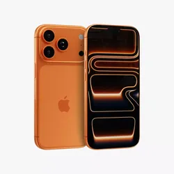 Apple iPhone 17 Pro Cosmic Orange 3D model