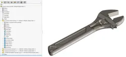 Crescent Wrench Assembly