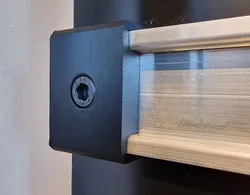 DIN Rail Holder for M6 cap head screws and endcap