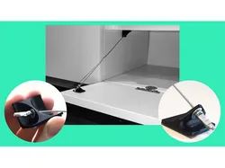 Door/Cabinet Attachment Point (cabinet repair with brake cable)