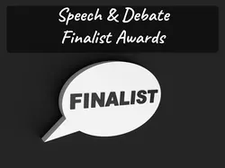 Finalist Award for Speech and Debate Tournaments