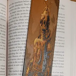 Fișiere pentru imprimante 3D | Fișier 3MF | Steampunk Robot Bookmark 02