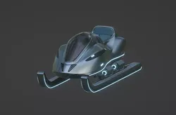 Future Snow Sled 3D model