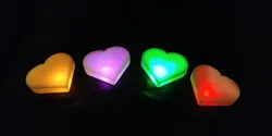 Glowing sugar hearts