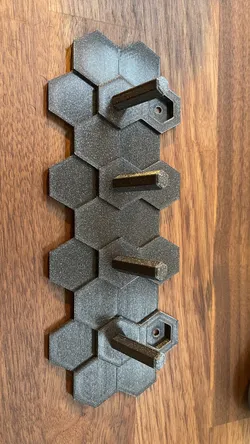 Hexagonical Key hang board