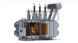 High Voltage Power Distribution Transformer 3D model