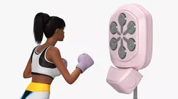 Home Boxing Panel for Womens Fitness Pink 3D model