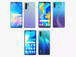 Huawei P30 and P30 Pro and P30 Lite 3D model