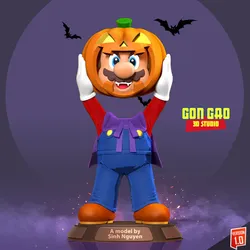 Magician Mario 3D Print Model in Monsters & Creatures 537317