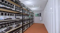 Mining Farm Container with Solar Panel 3D model