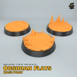 Obsidian Flats Base Pack — Shatterspine Wilds (6 Bases)