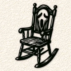 Other STL Download - haunted rocking chair WALL ART HOME DECORby Kaoz Kitten