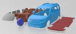 Renault Kangoo 2014 Printable Car 3D Print Model in Automotive 536734