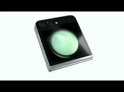 Samsung Galaxy Z Flip 5 Mint Low-poly 3D model