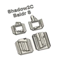 Shadow 2 Compact CZ Baldr S OWB Canted Holster Mold with TrimJigg