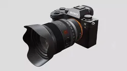 Sony A9 II with Lens 3D model