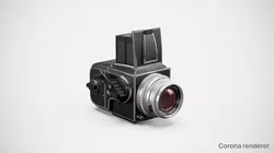 White studio for product rendering SWR 3D model
