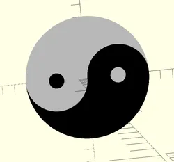An openscad implementation of the tao symbol