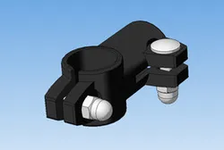 Angled 90 degree rod holder d18mm