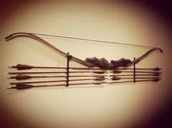 Bow and arrows - wall mount