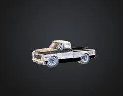 Cartoon Chevy C10 Pickup Key Chain