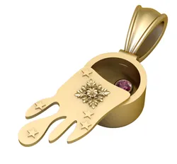 Golden Secret Hand Pendant