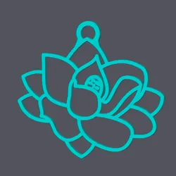 Magnolia Flower - Keychain v3