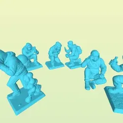 Miniature Games & Accessories STL Descărcare - riot scene bundle medic - HGS67
