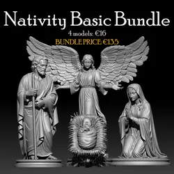 Nativity Basic Bundle – 3D Printable Holy Family Set