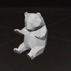PAPERCRAFT PANDA 3D