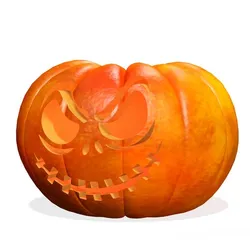 Pumpkin Halloween Horror Face Furniture Mask B