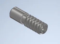 realized trapezoidal thread component