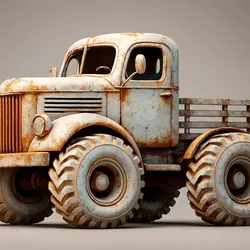 RustRider: Stylized Vintage Off-Road Truck